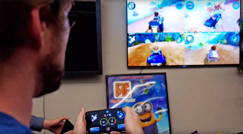 Android TV gaming using a phone as the controller