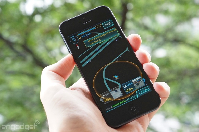 Ingress on an iPhone 5