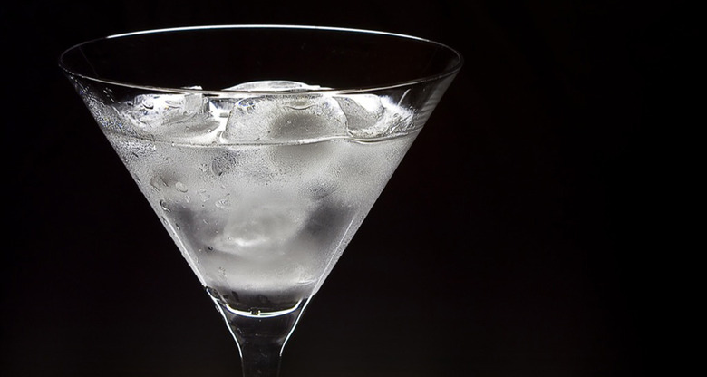 A clear alcoholic beverage
