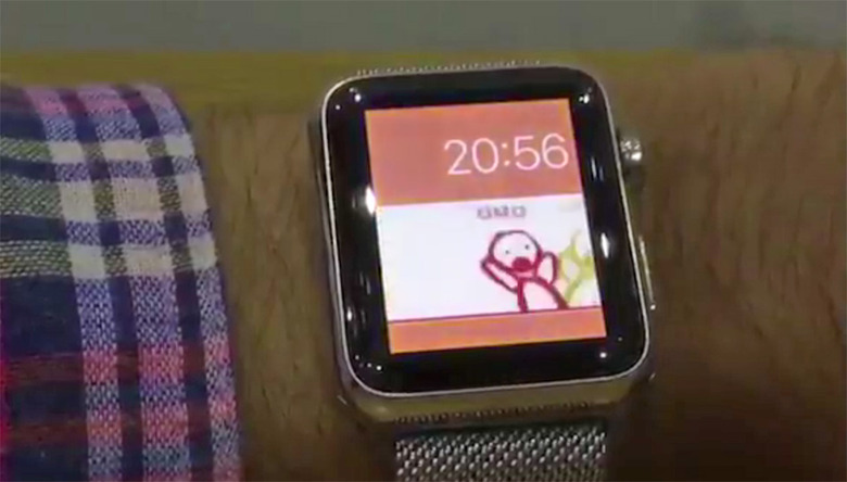 A custom face on an Apple Watch