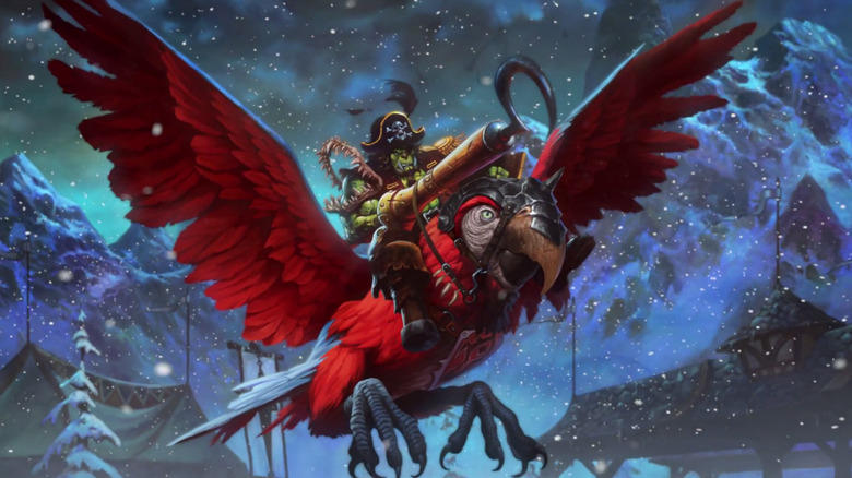 Everyone knows that riding an armored parrot is the best
