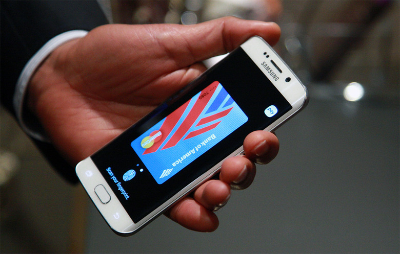 Samsung Pay on a Galaxy S6 Edge+