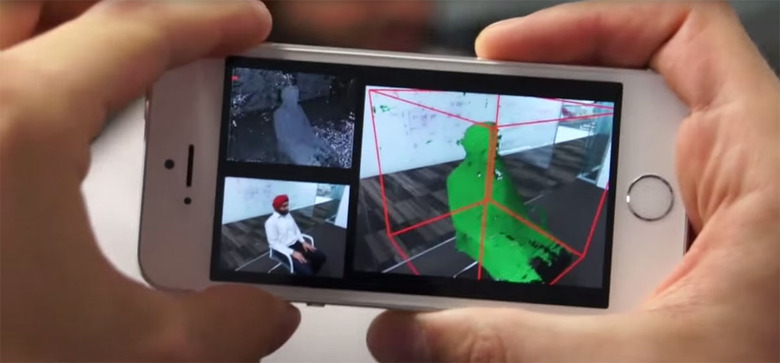 Microsoft's MobileFusion 3D scanning