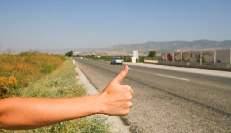 hitchhiking the road