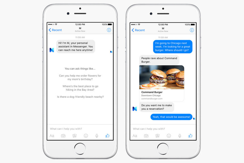 Facebook Messenger's M assistant