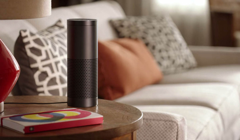 Amazon Echo speaker in all its monolithic glory