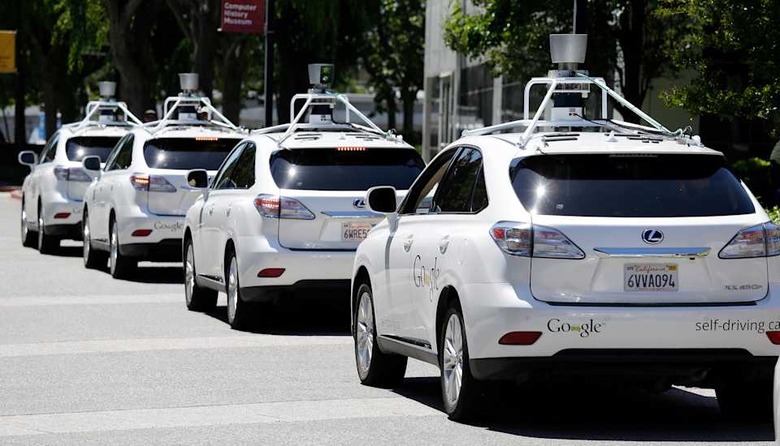 Google's self-driving Lexus cars in California, not Texas