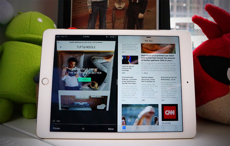iOS 9 on an iPad Air 2