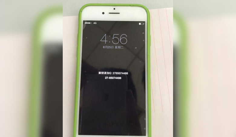 KeyRaider holding a jailbroken iPhone hostage