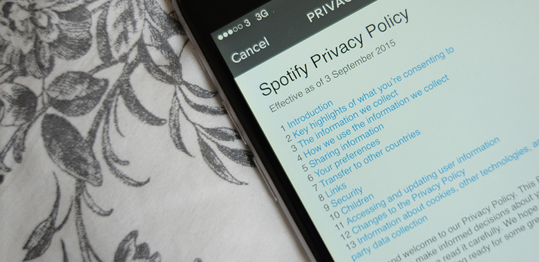 Spotify privacy policy