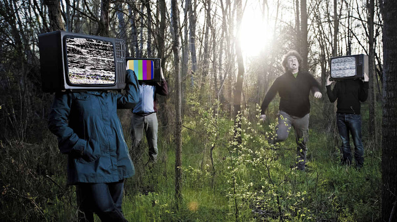 Chased by televisions