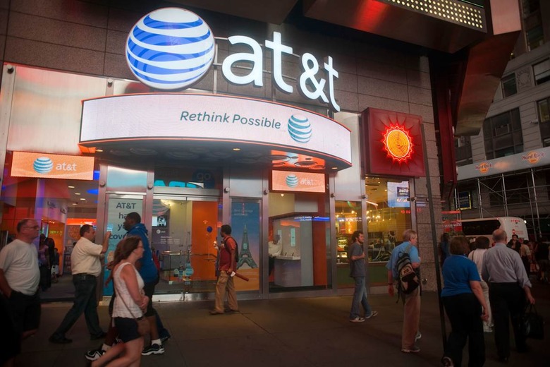 An AT&T Wireless store in Times Square in New York on Thursday, August 12, 2010. (© Richard B. Levine)