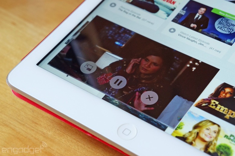 Hulu's picture-in-picture on an iPad
