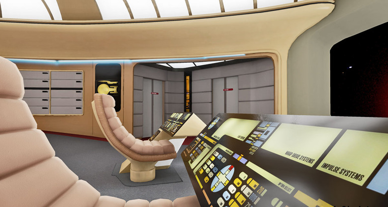 The recreated Enterprise bridge