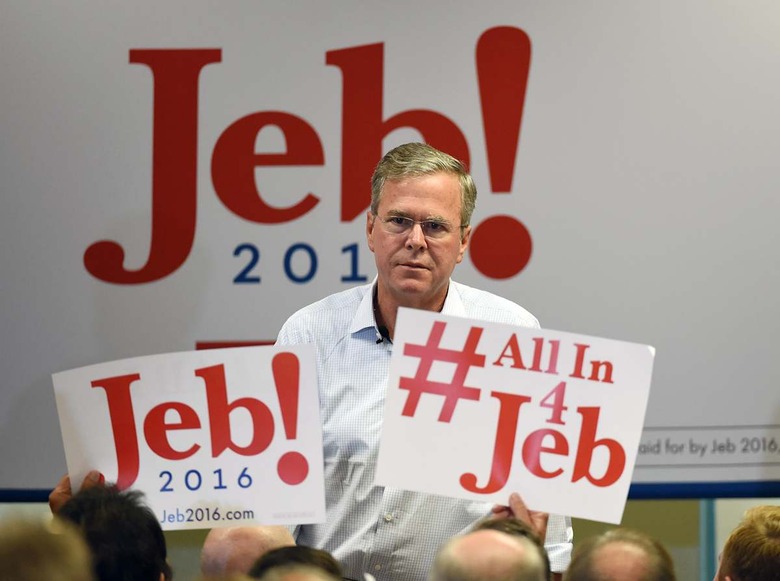 GOP Presidential Candidate Jeb Bush Campaigns In Las Vegas
