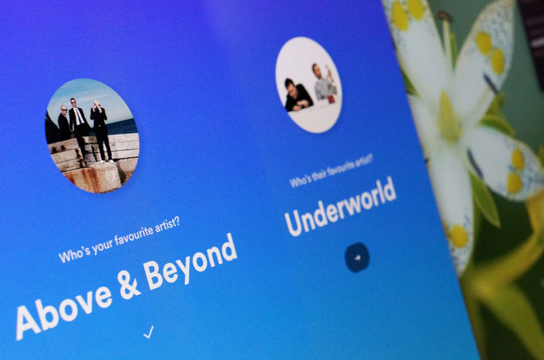 Spotify Mixmates comparing two artists