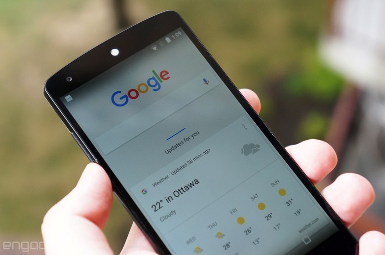 Google Now on a Nexus 5