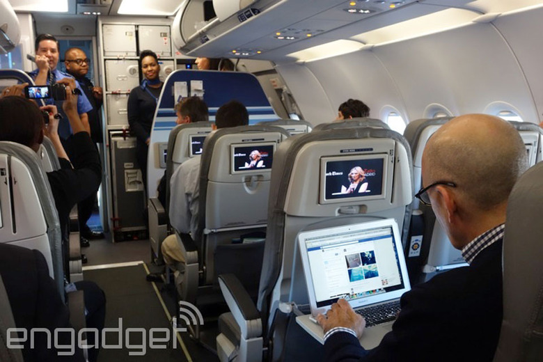 JetBlue's Fly-Fi in an early demo