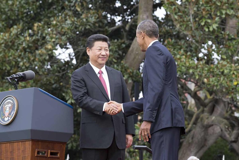 U.S.-WASHINGTON D.C.-CHINA-XI JINPING-WELCOME CEREMONY-BARACK OBAMA