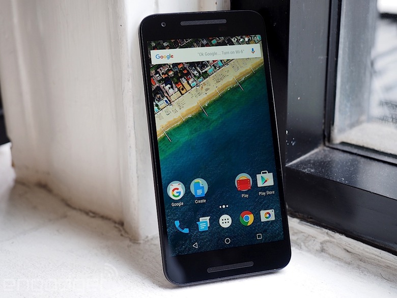 The Nexus 5X en repose