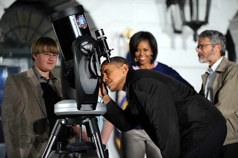 US President Barack Obama with his wife