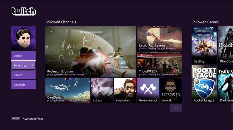 Twitch on the PS4