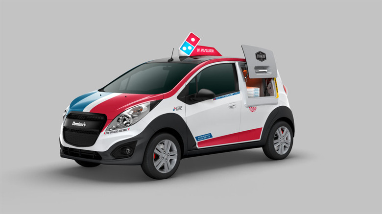 The Domino's Pizza DXP delivery car