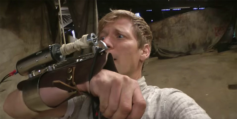 Colin Furze is terrified by his 'Assassin's Creed' grappling gauntlet