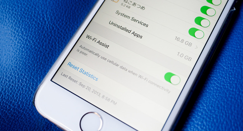 WiFi Assist on an iPhone 6