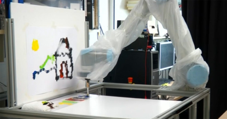 The Imperial College's eye-tracking robot painter arm