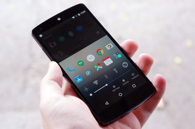 Microsoft's Arrow launcher on a Nexus 5