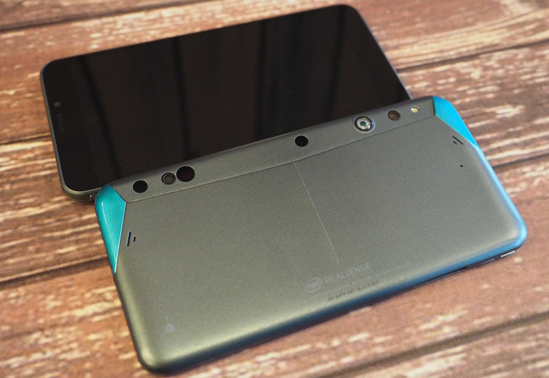 The Project Tango smartphone developed by Google and Intel