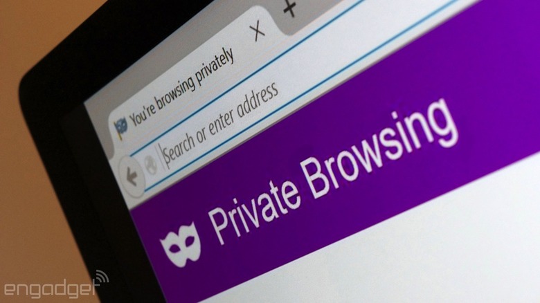 Private browsing in Firefox