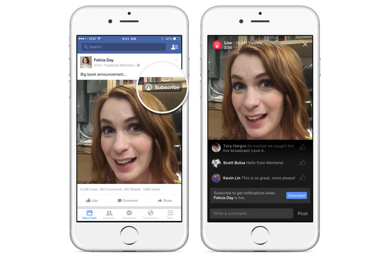 Felicia Day streaming live on Facebook