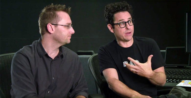 JJ Abrams (right) and ChAIR's Don Mustard (left) talk about Spyjinx