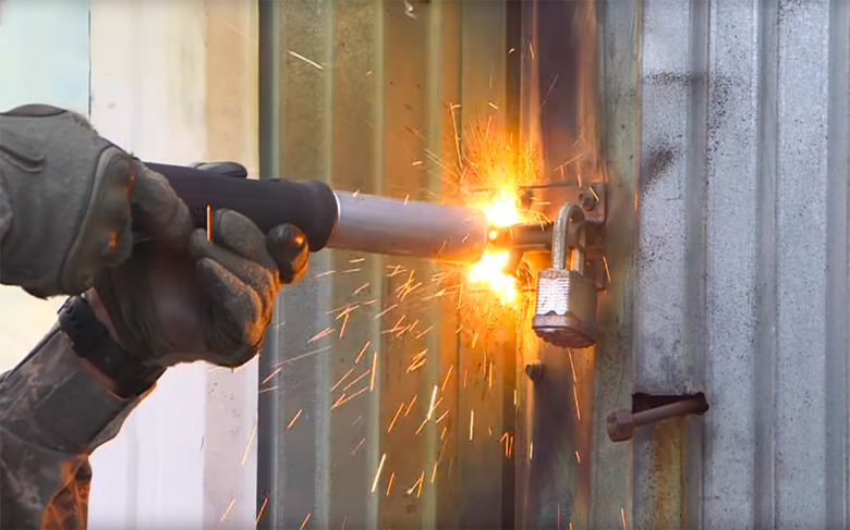 The TEC Torch breaches a lock