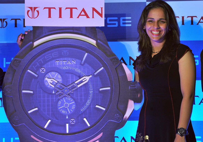 Indian badminton player Saina Nehwal pos