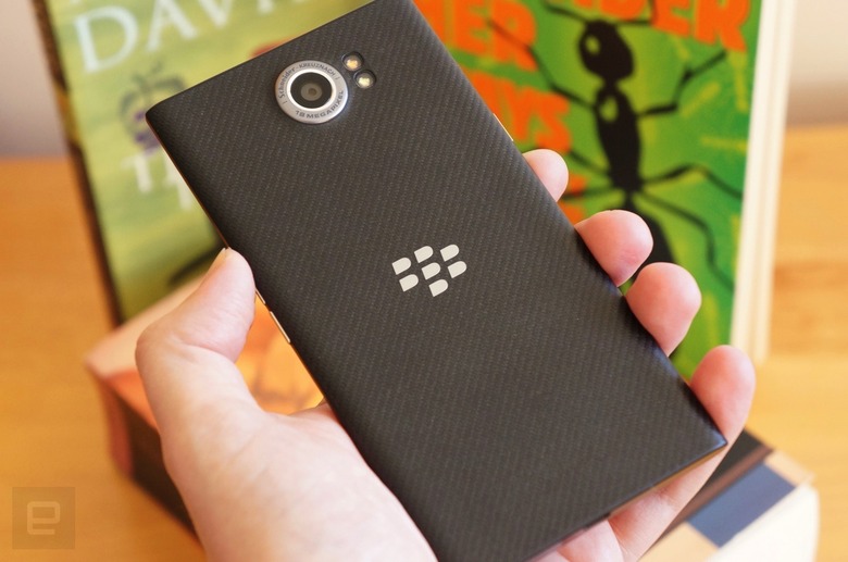 BlackBerry Priv's backside