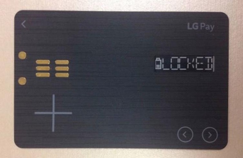 LG Pay White Card