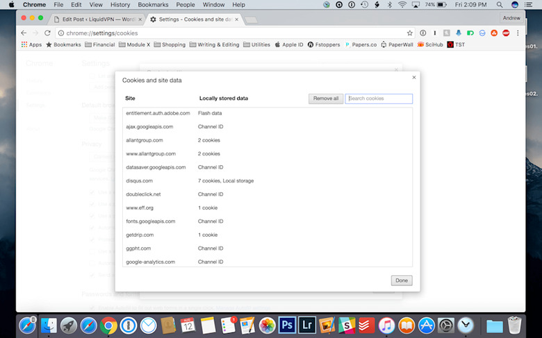Block Tracking Cookies in Chrome