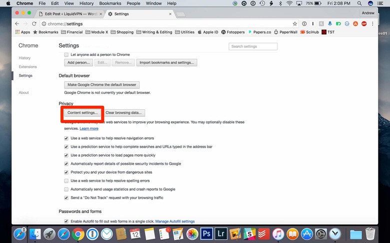 Block Tracking Cookies in Chrome
