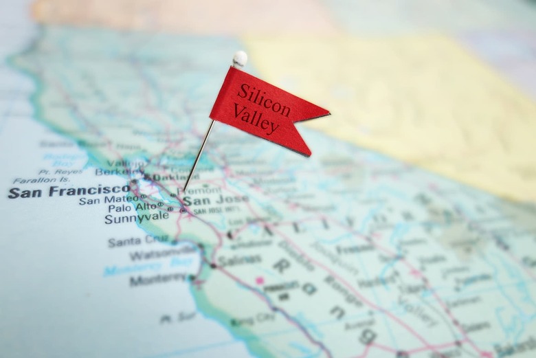 Silicon Valley pin flag