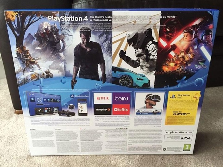 The PS4 'slim' box