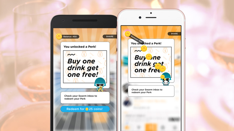 Cashing in coins for Swarm Perks