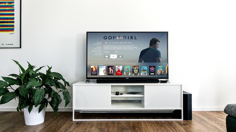 Movie on a tv