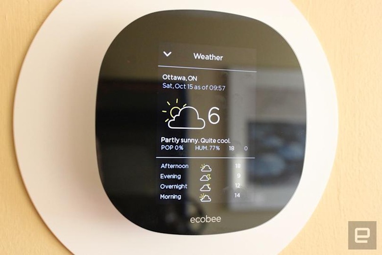Ecobee3 smart thermostat