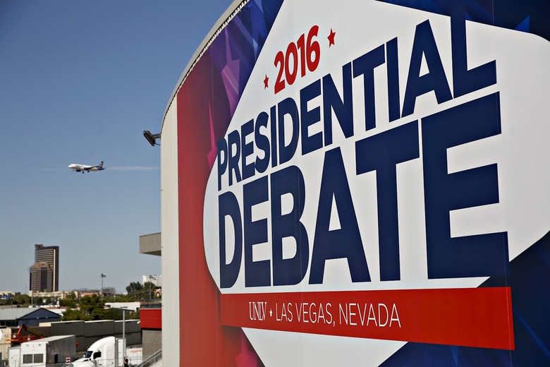 Preparations Ahead Of Third Presidential Debate Between Candidates Hillary Clinton And Donald Trump