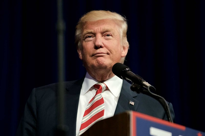 Headshot of Donald Trump with neutral expression