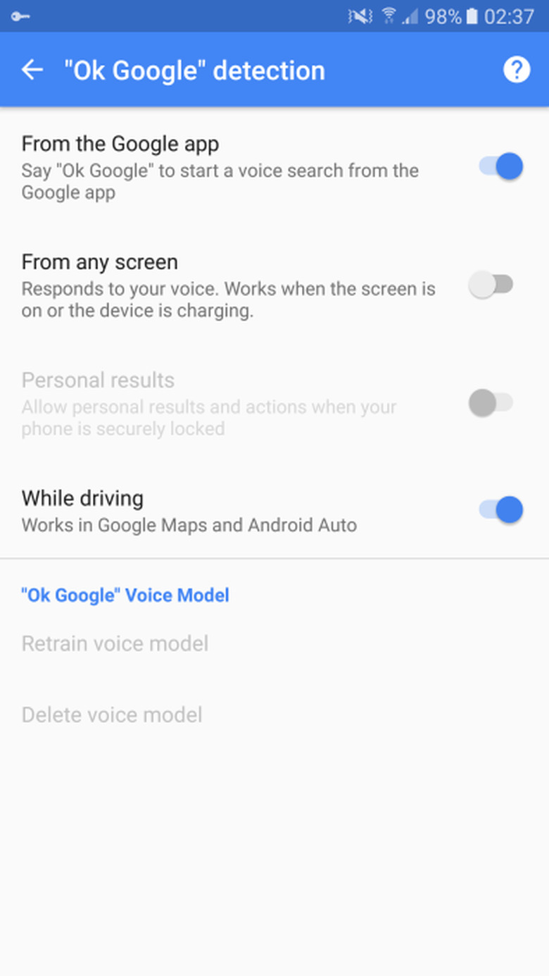 Android Auto OK Google
