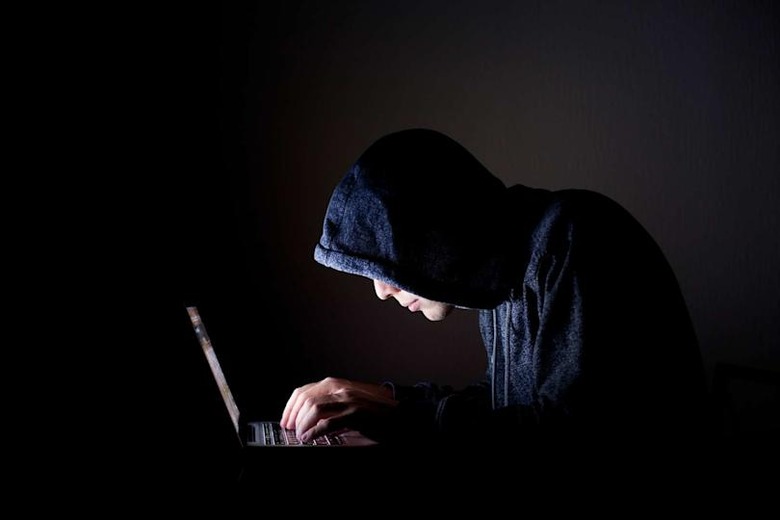 hacker with laptop